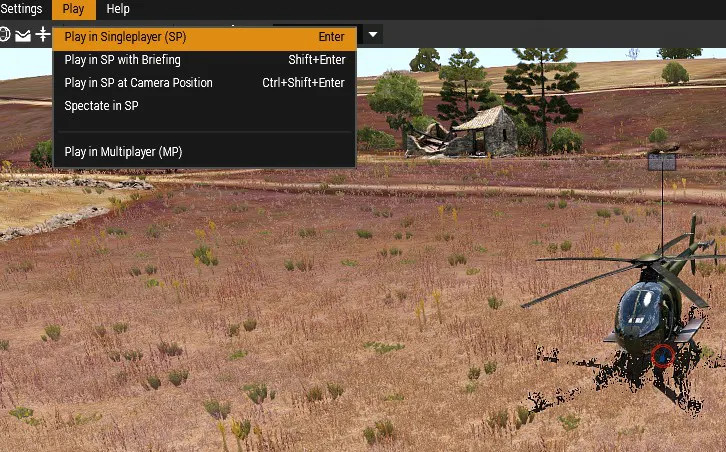 Eden’s Play menu with Play in Singleplayer (SP) selected.